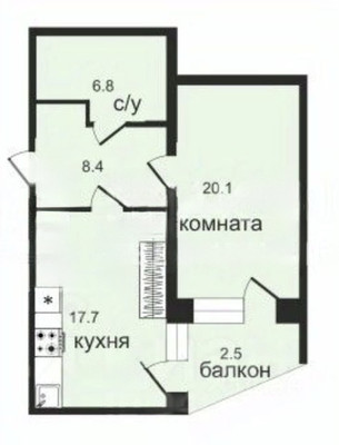 Продам однокомнатную (1-комн.) квартиру, Угрешская ул, 32, Дзержинский г