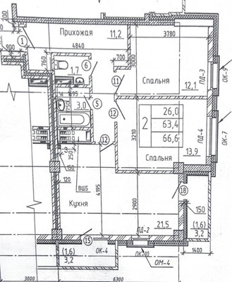 Продам трехкомнатную (3-комн.) квартиру, Тентюковская ул, 110, Сыктывкар г