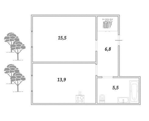 Продам однокомнатную (1-комн.) квартиру, Юнтоловский пр-кт, 53к1, Санкт-Петербург г