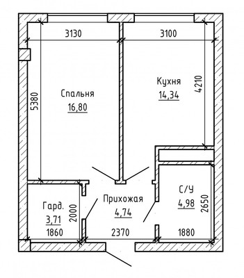 Продам однокомнатную (1-комн.) квартиру, ОДС ул, 3, Нальчик г