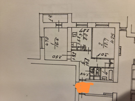 Продам двухкомнатную (2-комн.) квартиру, Хромова ул, 7/1к1, Москва г