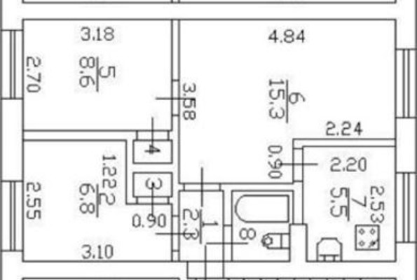 Продам трехкомнатную (3-комн.) квартиру, Трамвайный пр-кт, 13Ак1, Санкт-Петербург г