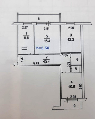 Продам трехкомнатную (3-комн.) квартиру, Черемухина ул, 2, Люберцы г