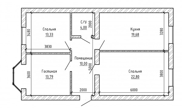 Продам трехкомнатную (3-комн.) квартиру, им. Сижажева М.В. ул, 14, Чегем г