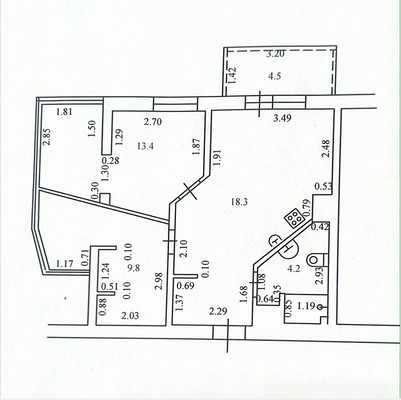 Продам трехкомнатную (3-комн.) квартиру, Санаторная (Лицейский снт) ул, 63/1, Сочи г