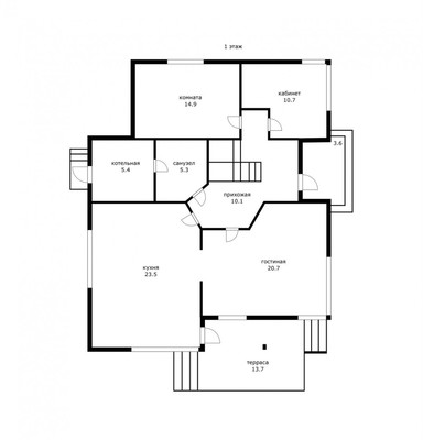 Продам коттедж, Строителей ул, 65, Южный п, 0 км от города