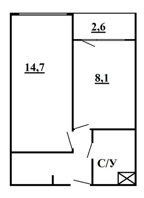 Продам однокомнатную (1-комн.) квартиру, Советский (Усть-Славянка тер.) пр-кт, 43к1, Санкт-Петербург г