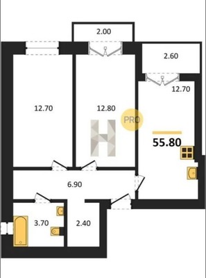 Продам двухкомнатную (2-комн.) квартиру, Сержанта Мишина ул, 83к2, Калининград г