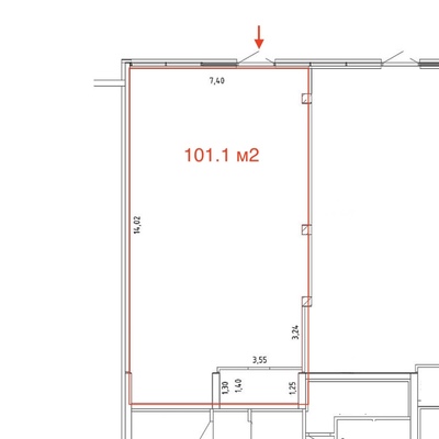 Сдам коммерческое помещение 101,1 м2, Громова ул, 26/3, Екатеринбург г