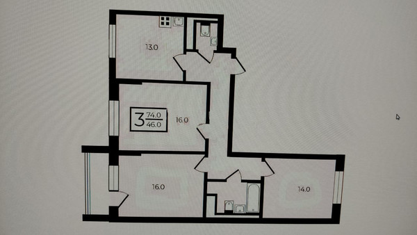 Продам трехкомнатную (3-комн.) квартиру, Краснодарская ул, 6, Москва г