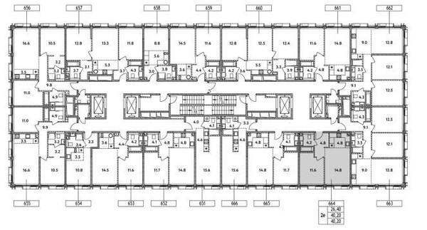 Продам двухкомнатную (2-комн.) квартиру (долевое), Озёрная ул, 42, Москва г