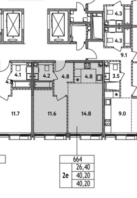Продам двухкомнатную (2-комн.) квартиру (долевое), Озёрная ул, 42, Москва г