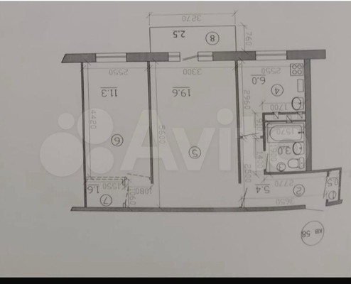 Продам двухкомнатную (2-комн.) квартиру, Шамиля Усманова ул, 25, Казань г
