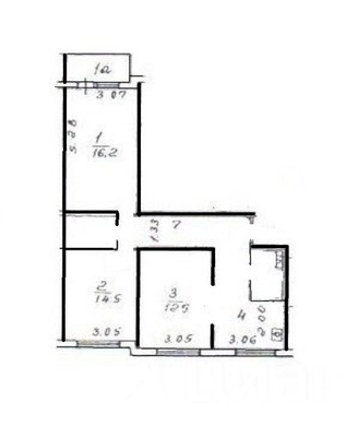 Продам трехкомнатную (3-комн.) квартиру, Рязанский пр-кт, 93к1, Москва г