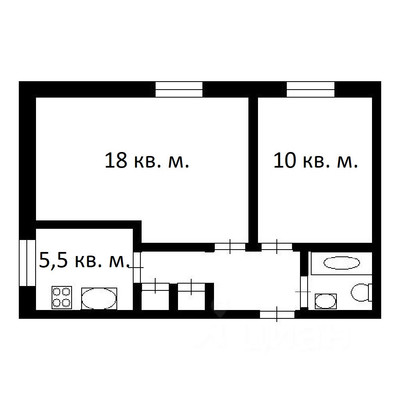 Продам двухкомнатную (2-комн.) квартиру, Народного Ополчения пр-кт, 57А, Санкт-Петербург г