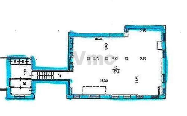 Сдам торговое помещение 176,1 м2, Подсосенский пер, 3, Москва г