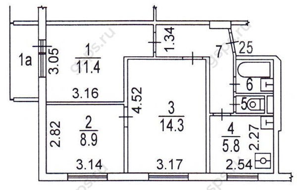 Продам трехкомнатную (3-комн.) квартиру, Косинская ул, 24к2, Москва г