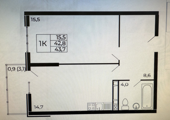 Продам двухкомнатную (2-комн.) квартиру, Назарько ул, 4, Ростов-на-Дону г