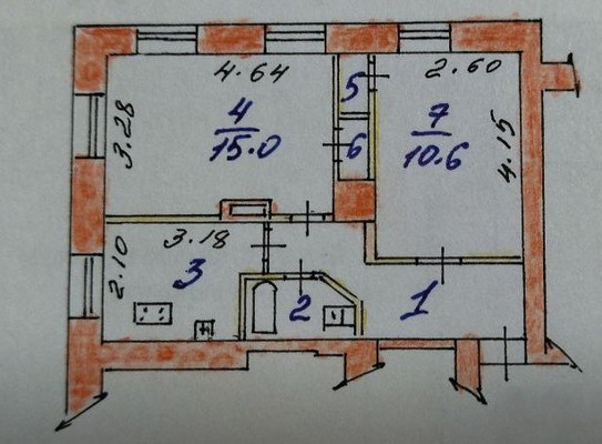 Продам двухкомнатную (2-комн.) квартиру, Пограничный пер, 15/12, Иваново г