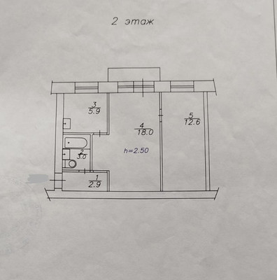 Продам двухкомнатную (2-комн.) квартиру, Красномосковская ул, 42, Красноярск г