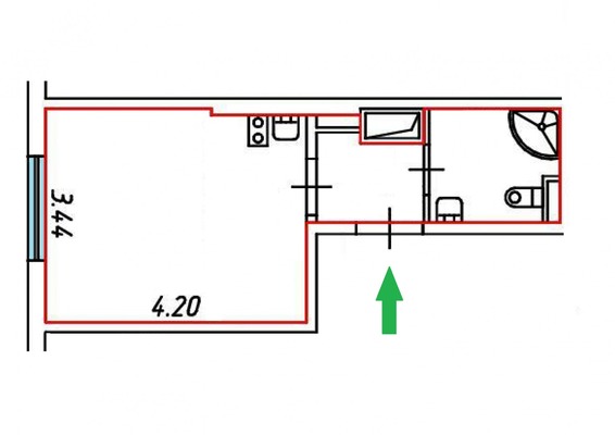 Продам однокомнатную (1-комн.) квартиру, Пахомовская ул, 16к1, Санкт-Петербург г
