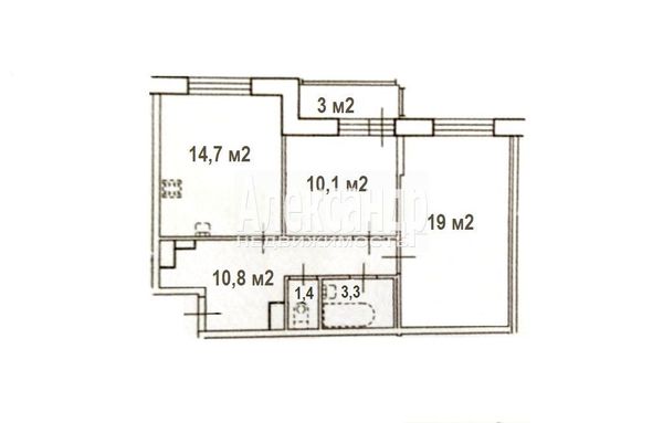 Продам двухкомнатную (2-комн.) квартиру, Фёдора Абрамова ул, 21к3, Парголово п