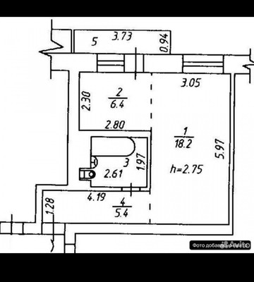Продам однокомнатную (1-комн.) квартиру, Байкальская ул, 295/13, Карлук д