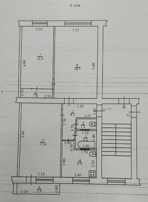 Продам трехкомнатную (3-комн.) квартиру, Черноморская ул, 81, Кропоткин г