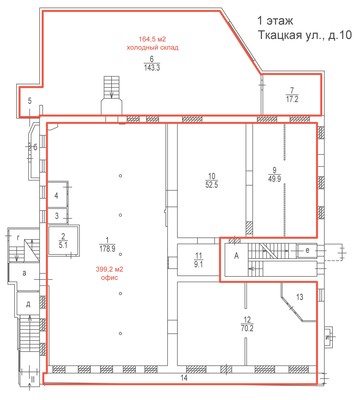 Сдам торговое помещение 769 м2, Ткацкая ул, 10, Москва г