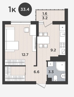 Продам однокомнатную (1-комн.) квартиру, Тихорецкая ул, 5, Калининград г