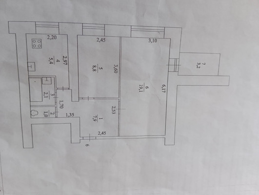 Продам двухкомнатную (2-комн.) квартиру, 35-й мкр, 11, Октябрьский г