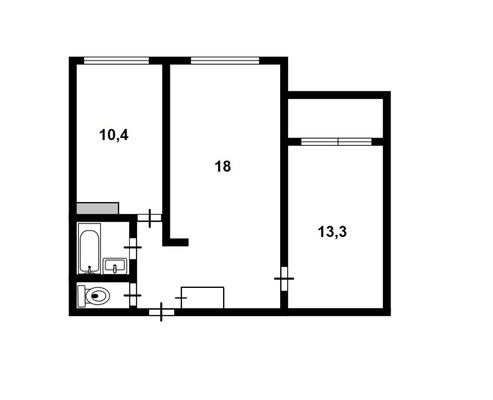 Продам двухкомнатную (2-комн.) квартиру, Ленинский пр-кт, 93к2 литера А, Санкт-Петербург г