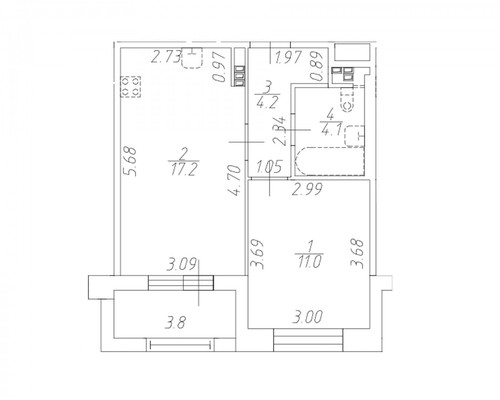 Продам однокомнатную (1-комн.) квартиру, Уральская ул, 23, Санкт-Петербург г