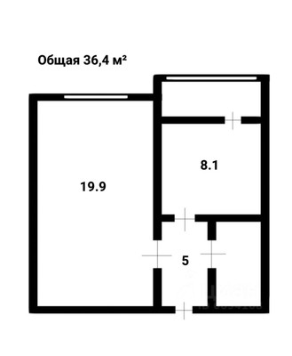 Продам однокомнатную (1-комн.) квартиру, Лескова ул, 19, Москва г
