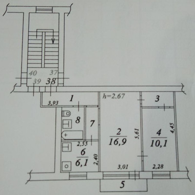Продам двухкомнатную (2-комн.) квартиру, Ленина ул, 18, Дзержинский г