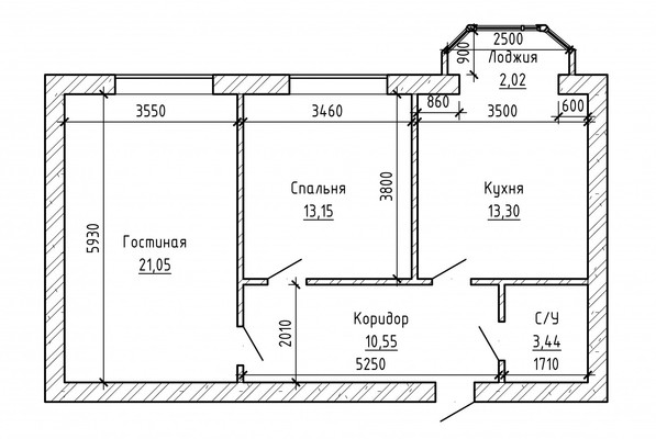 Продам двухкомнатную (2-комн.) квартиру, им. Сижажева М.В. ул, 13, Чегем г