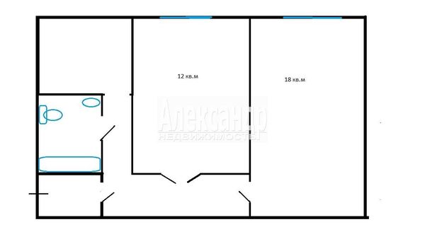 Продам двухкомнатную (2-комн.) квартиру, Тихорецкий пр-кт, 18, Санкт-Петербург г