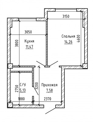 Продам однокомнатную (1-комн.) квартиру, Атажукина ул, 155, Нальчик г