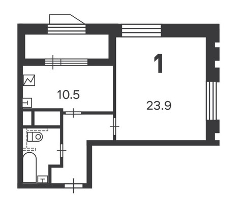 Продам однокомнатную (1-комн.) квартиру, Светланова ул, 11к1, Москва г