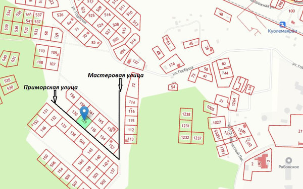 Продам участок 14,4 соток, ИЖС, Приморская ул, Рябово п, 0 км от города