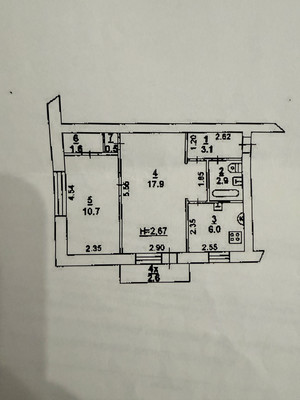 Продам двухкомнатную (2-комн.) квартиру, Рабочая пл, 6, Ростов-на-Дону г