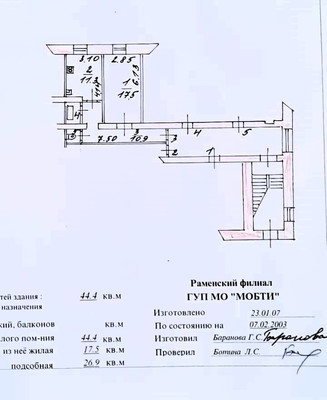 Продам однокомнатную (1-комн.) квартиру, Солнцева ул, 2, Раменское г