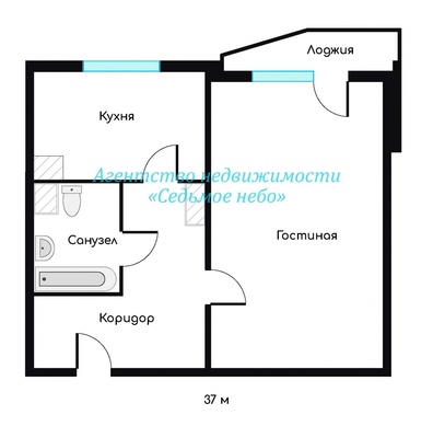 Сдам однокомнатную (1-комн.) квартиру, Ботаническая ул, 19к2, Москва г
