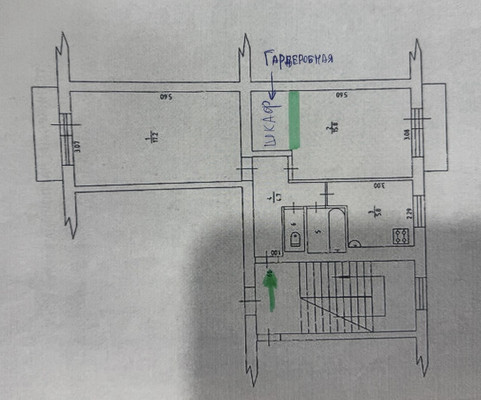 Продам двухкомнатную (2-комн.) квартиру, 50 лет Октября ул, 15, Гамово с