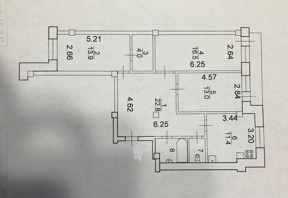 Продам трехкомнатную (3-комн.) квартиру, Завокзальная ул, 6, Великий Новгород г