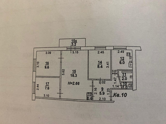 Продам трехкомнатную (3-комн.) квартиру, Коммунистический пр-кт, 21/4, Ростов-на-Дону г