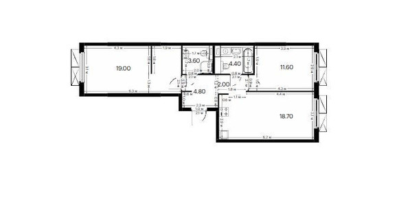 Продам двухкомнатную (2-комн.) квартиру, Анаса Тазетдинова ул, 7к5, Казань г