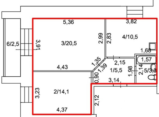 Продам двухкомнатную (2-комн.) квартиру, Сокольская ул, 10б, Пермь г
