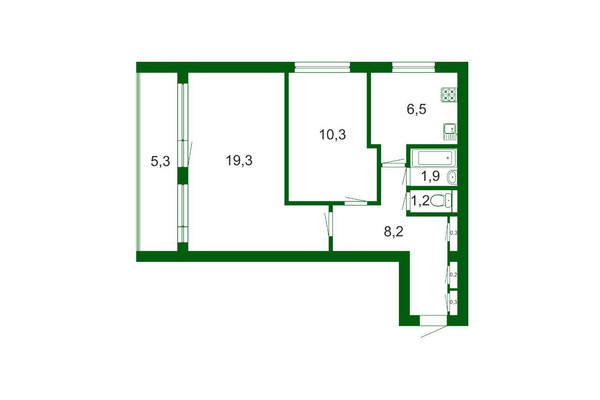 Продам двухкомнатную (2-комн.) квартиру, Школьная ул, 72А, Санкт-Петербург г
