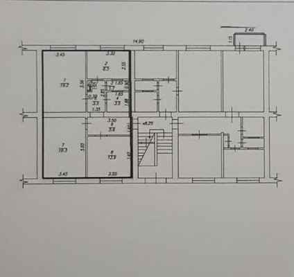 Продам трехкомнатную (3-комн.) квартиру, Цветной бульвар (Центральный р-н) ул, 7, Сочи г
